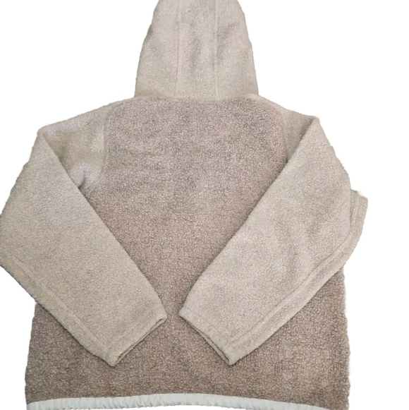 Outdoor Voices Womens Megafleece Tan Snap Up Warm Hoodie M - Picture 7 of 13